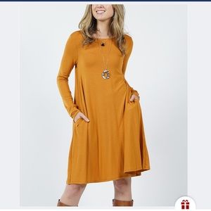 Mustard Tunic Dress
